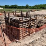 2021-04-30 Flow Meter Vault Wall Concrete Placement (Looking N)